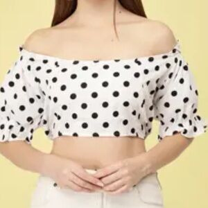 La Belle Chasity Polka Dot Skirt Set Size: 4XL